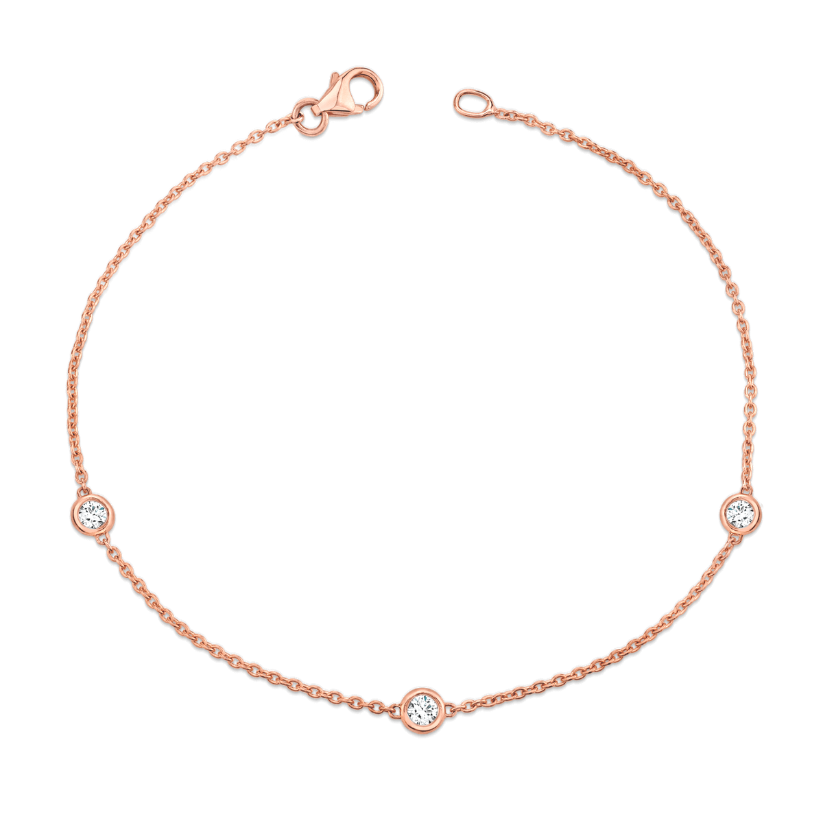 Custom Diamond Bubble Bracelet – Baby Gold