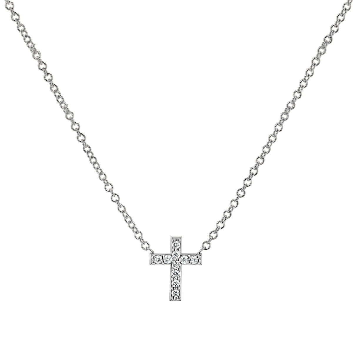 transparent cross necklace