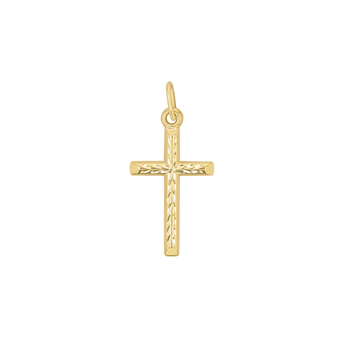 Fine Cross Charm by Baby Gold - Shop Custom Gold Jewelry