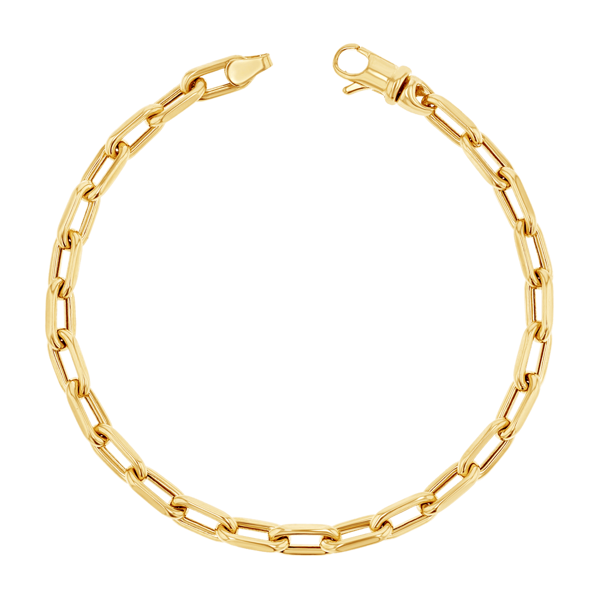 14kt Yellow Gold Monogram Chain Bracelet