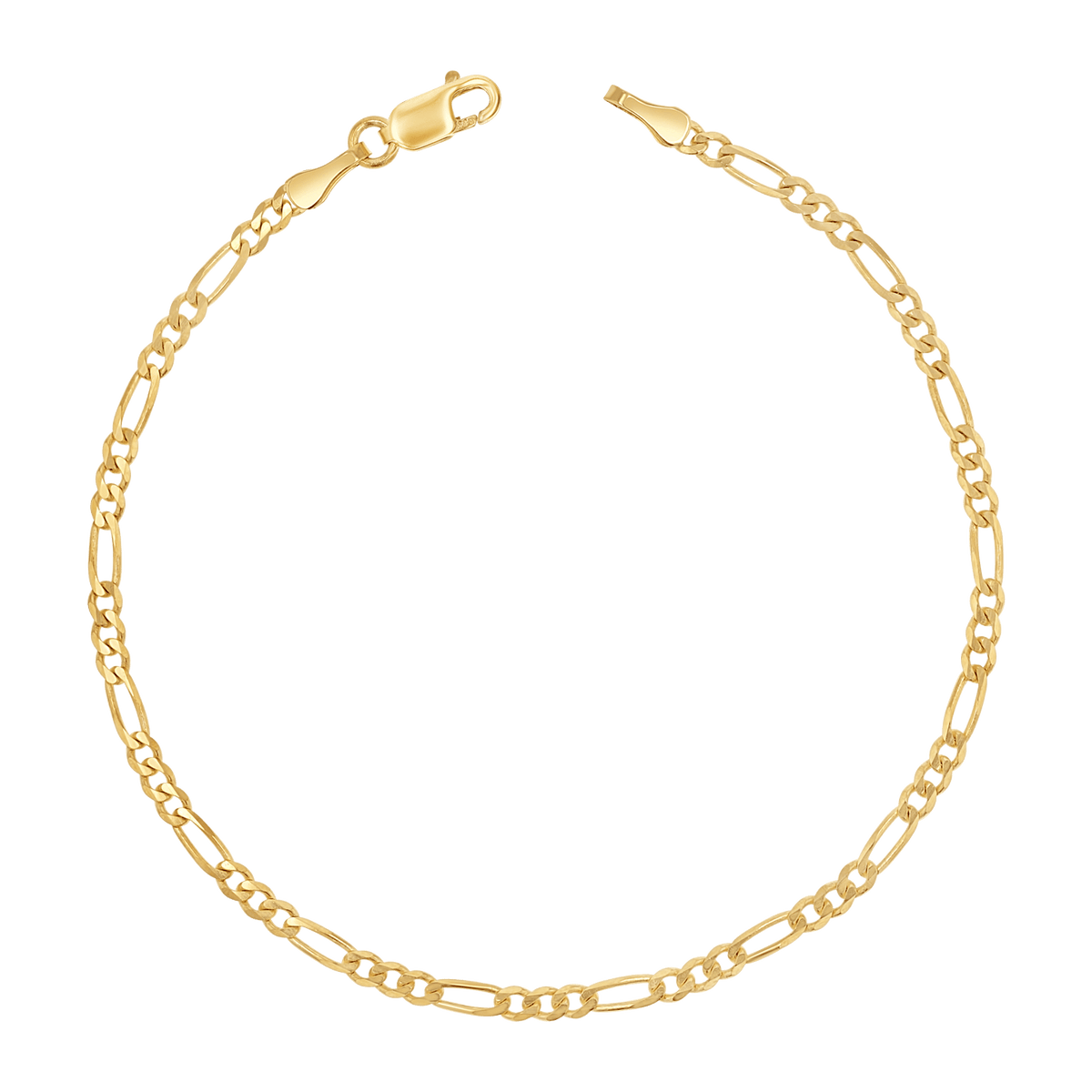 14K Gold Figaro Chain Bracelet – Baby Gold