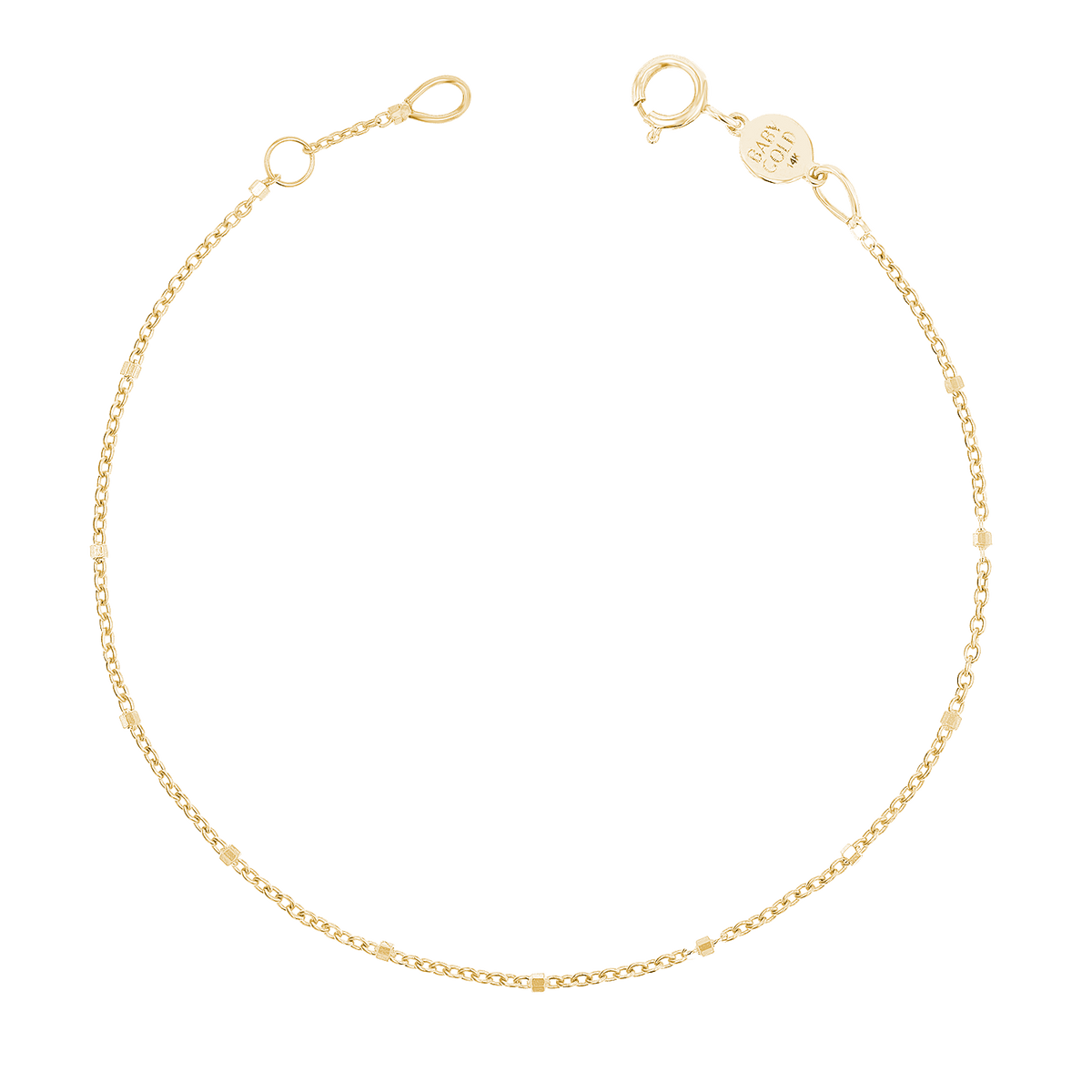 14K Gold Kids Sparkle Bracelet – Baby Gold