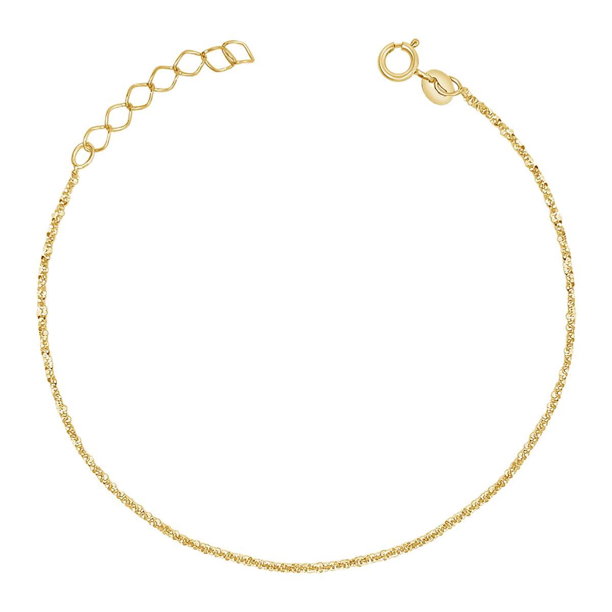 Sequin Bracelet Chain Petit (C-PLD) / 6.5 Inches by Baby Gold - Shop Custom Gold Jewelry