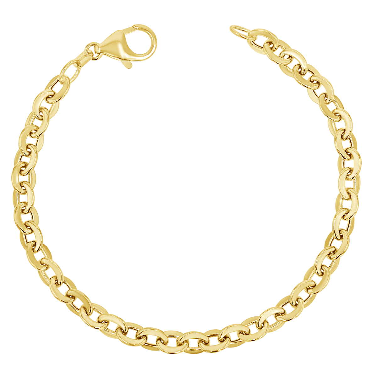 Royal Chain 14K Mini Initial M Bracelet RCM13324-07, Comstock Jewelers