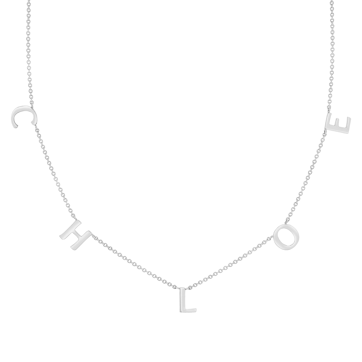 The original store spaced letter necklace