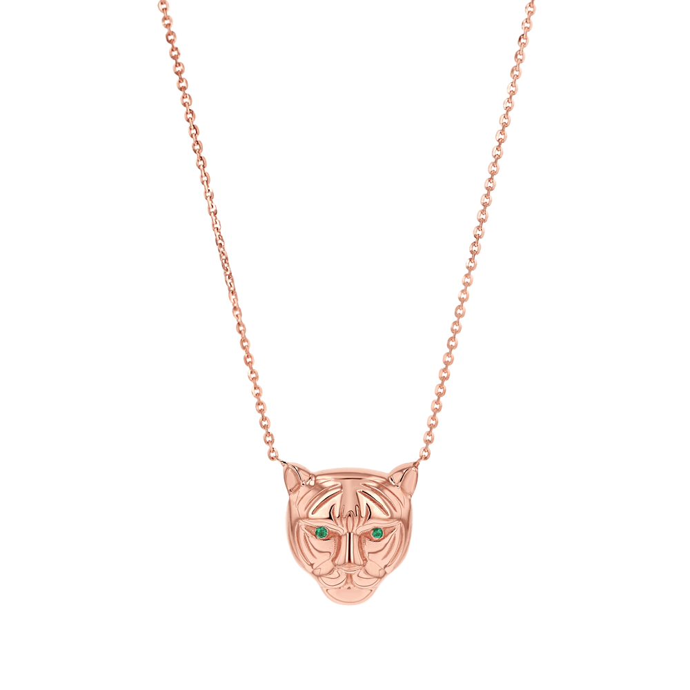 14K Gold Tiger Necklace – Baby Gold