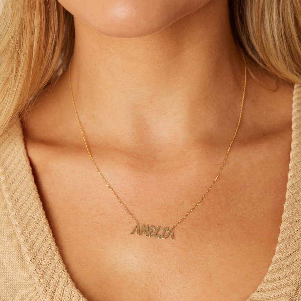 Graffiti Name Necklace