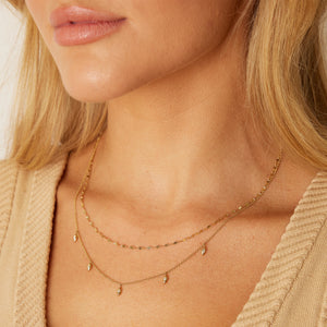 Demi Starset Diamond Drop Duo Necklace