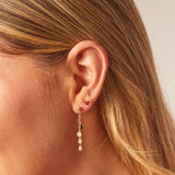 Round Disc Duster Earrings