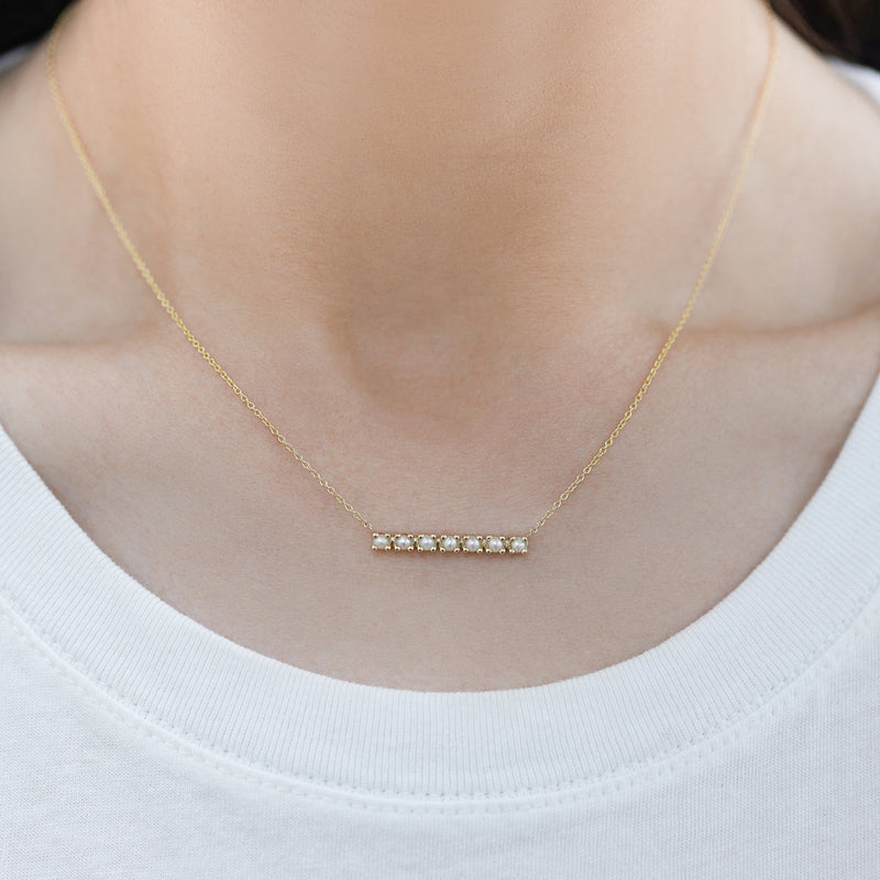 Pearl Bar Necklace