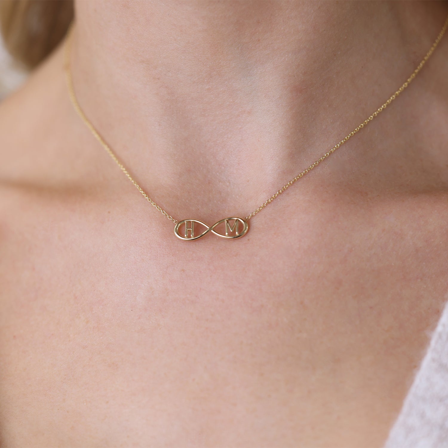 Infinity Letter Necklace