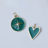 North Star Enamel Charm