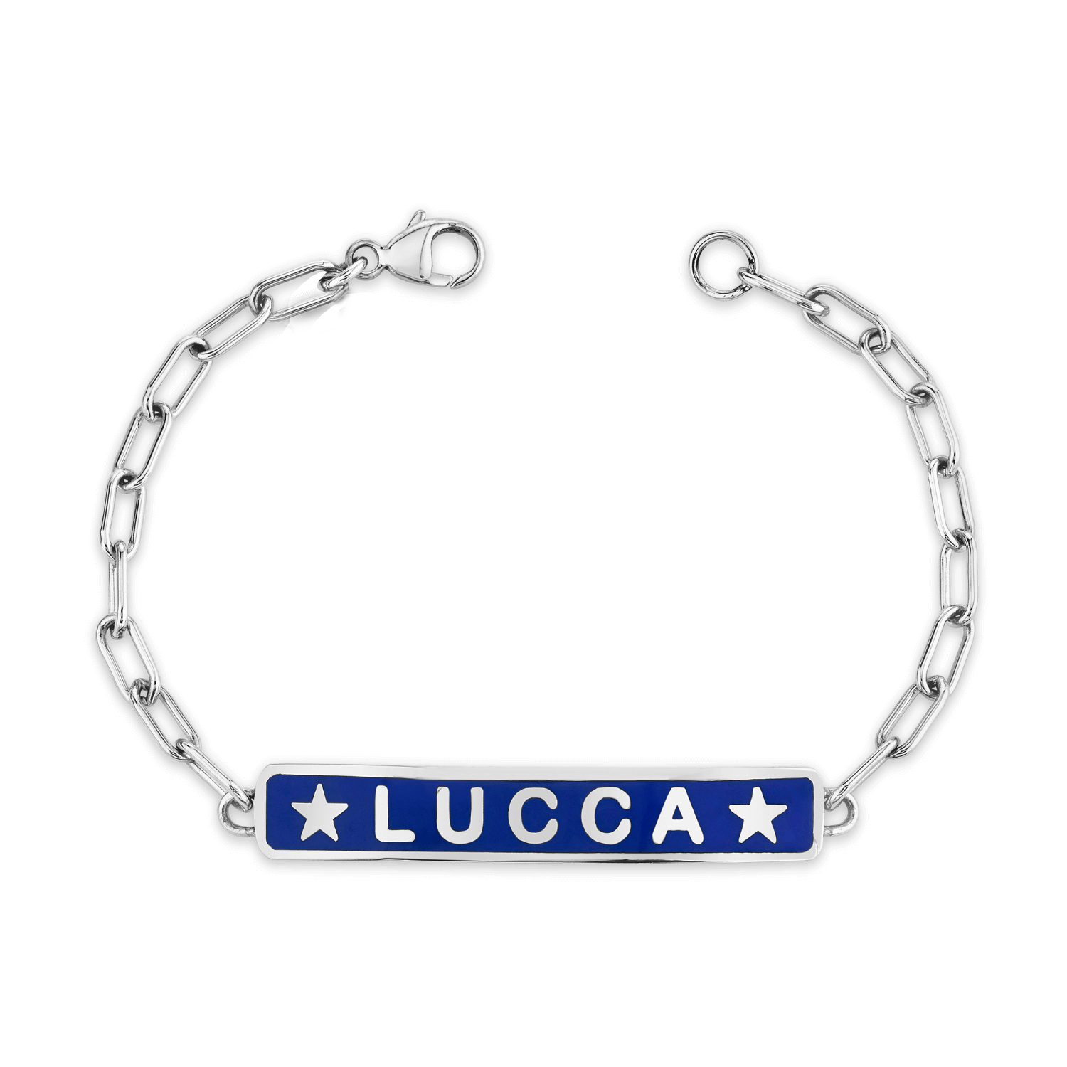 Enamel Star ID Bracelet