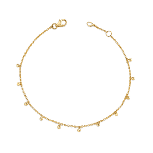 Delicate Ball Chain Bracelet Gold