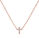 Kids Pave Cross Necklace