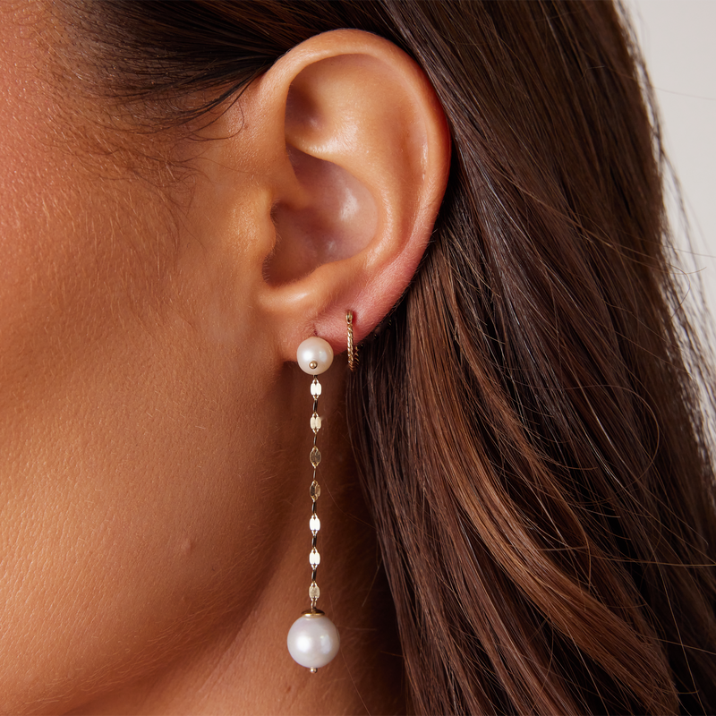 Dainty Twist Hoop Earrings