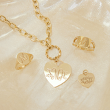 Mini Heart Monogram Charm