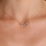 Diamond Infinity Letter Necklace