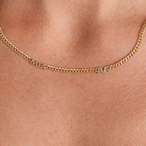 Mini Name Cuban Chain Necklace