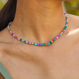 Multicolor Ethiopian Opal Bead Necklace