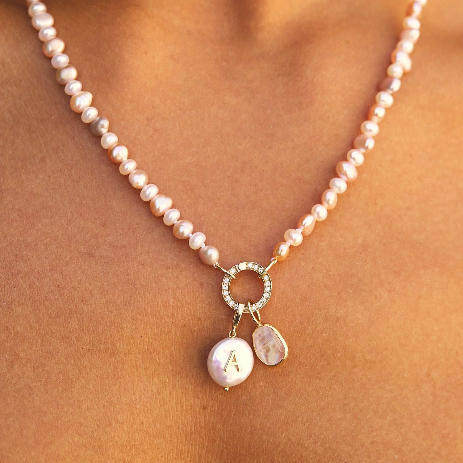 Claddagh Necklace - Baby - Pearls