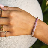 Ombré Pink Sapphire Cuff Bracelet