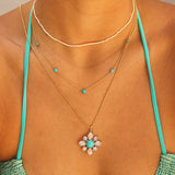 Graduating Genuine Turquoise Necklace