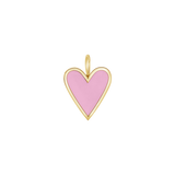 Enamel Elongated Heart Charm