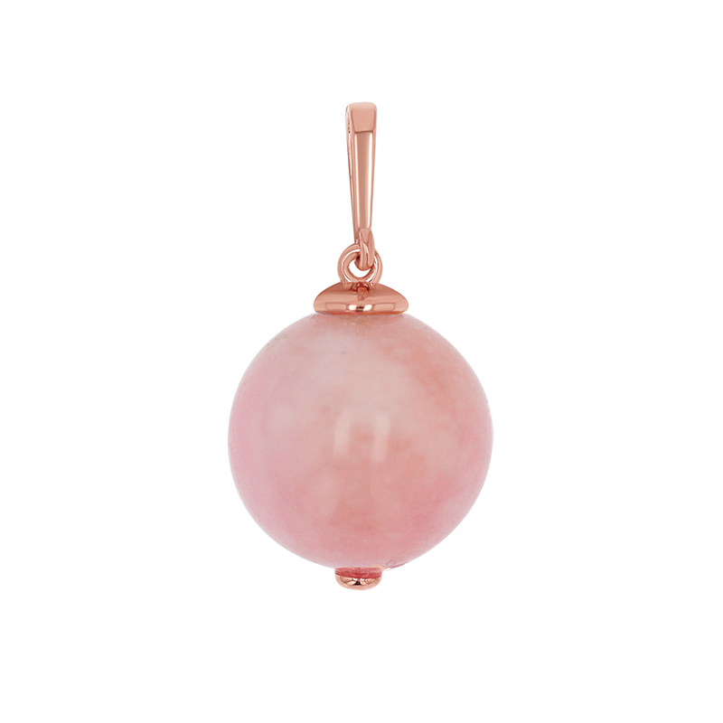 Pink Jade Gumball Charm