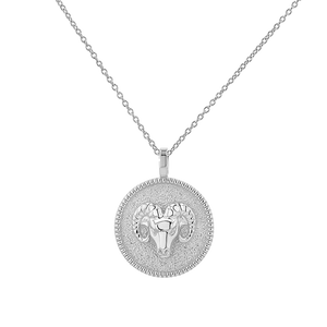 Zodiac Coin Medallion Necklace