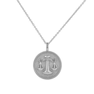 Zodiac Coin Medallion Necklace