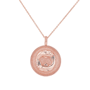 Zodiac Coin Medallion Necklace