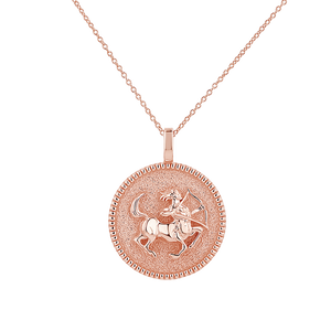 Zodiac Coin Medallion Necklace