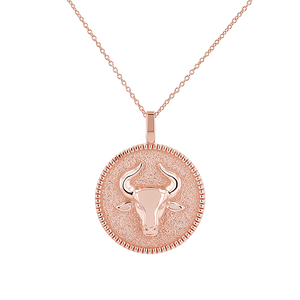 Zodiac Coin Medallion Necklace