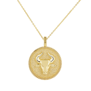 Zodiac Coin Medallion Necklace