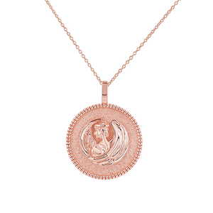 Zodiac Coin Medallion Necklace