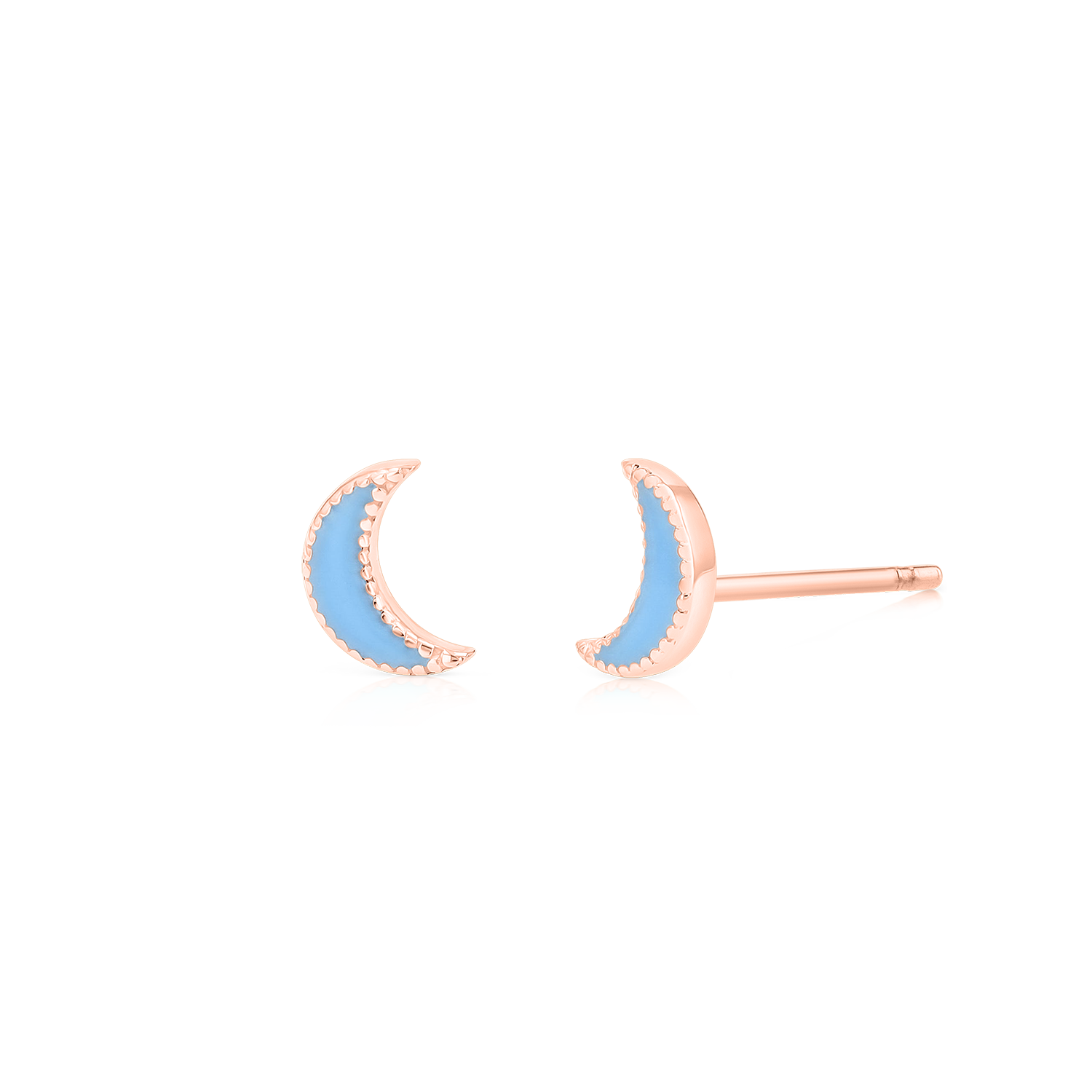 Kids Moon Enamel Earrings