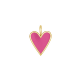 Enamel Elongated Heart Charm