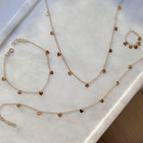 Heart Station Chain Anklet