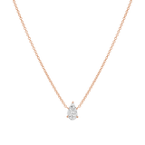 Pear Shape Illusion Set Diamond Necklace