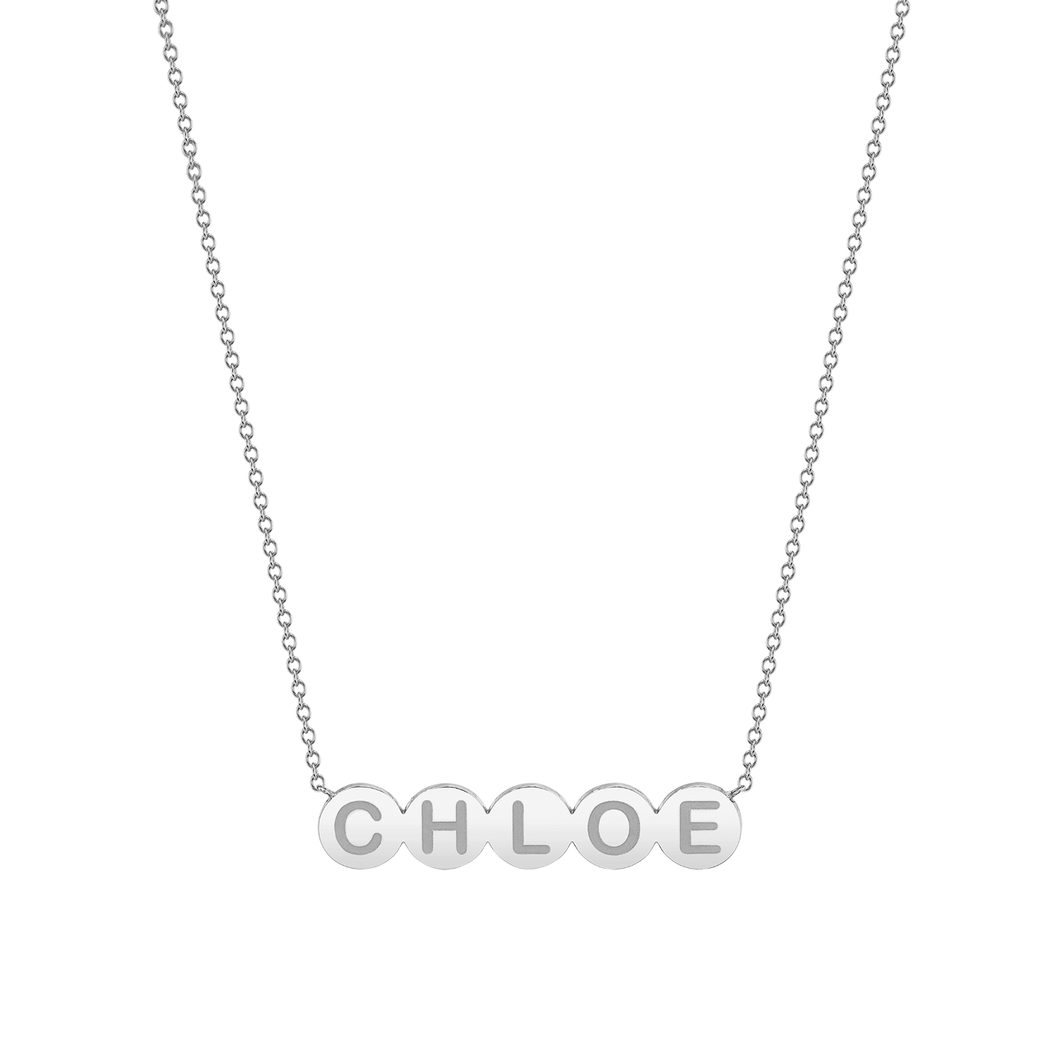 Kids Bubble Round Engravable Necklace