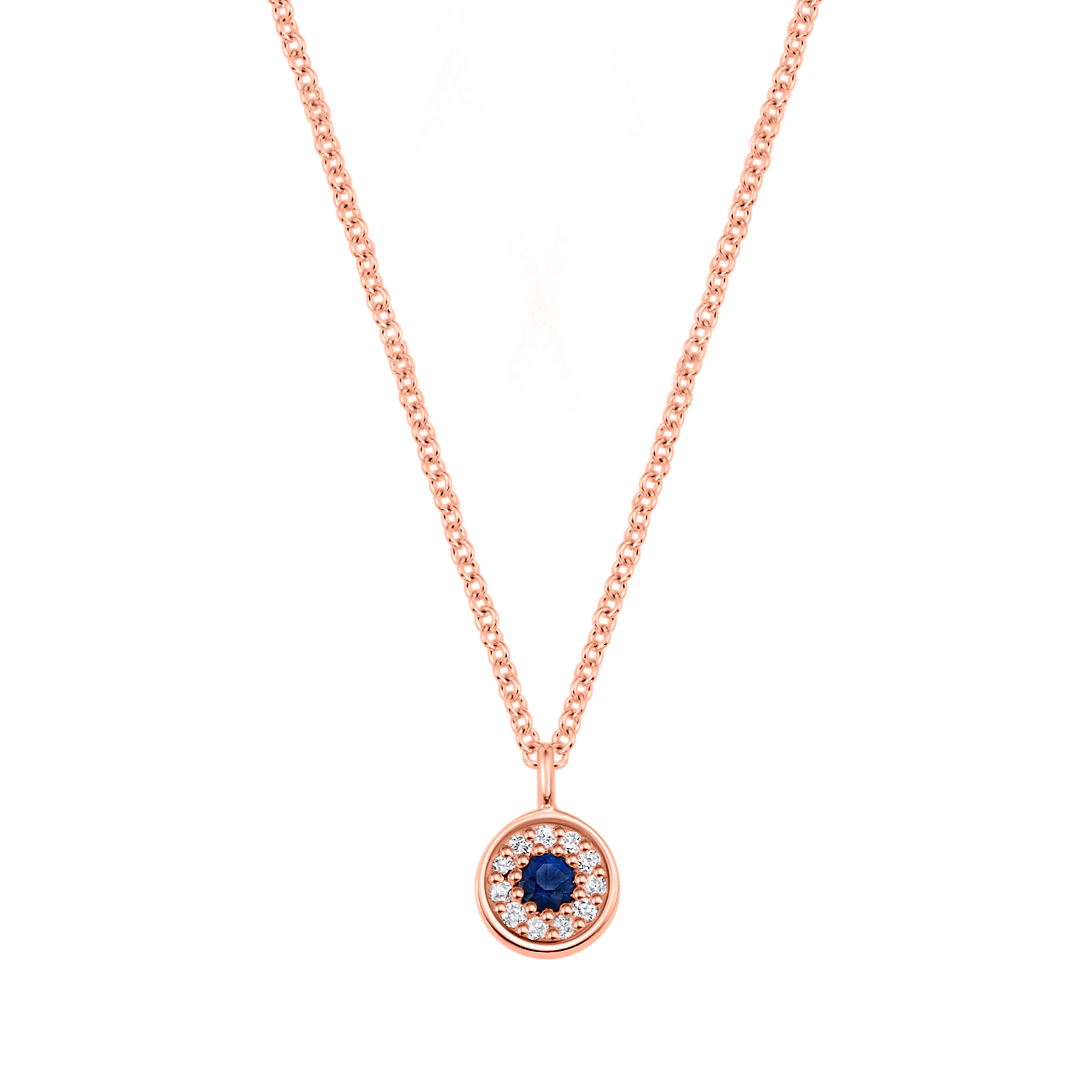 Kids Dainty Round Evil Eye Necklace