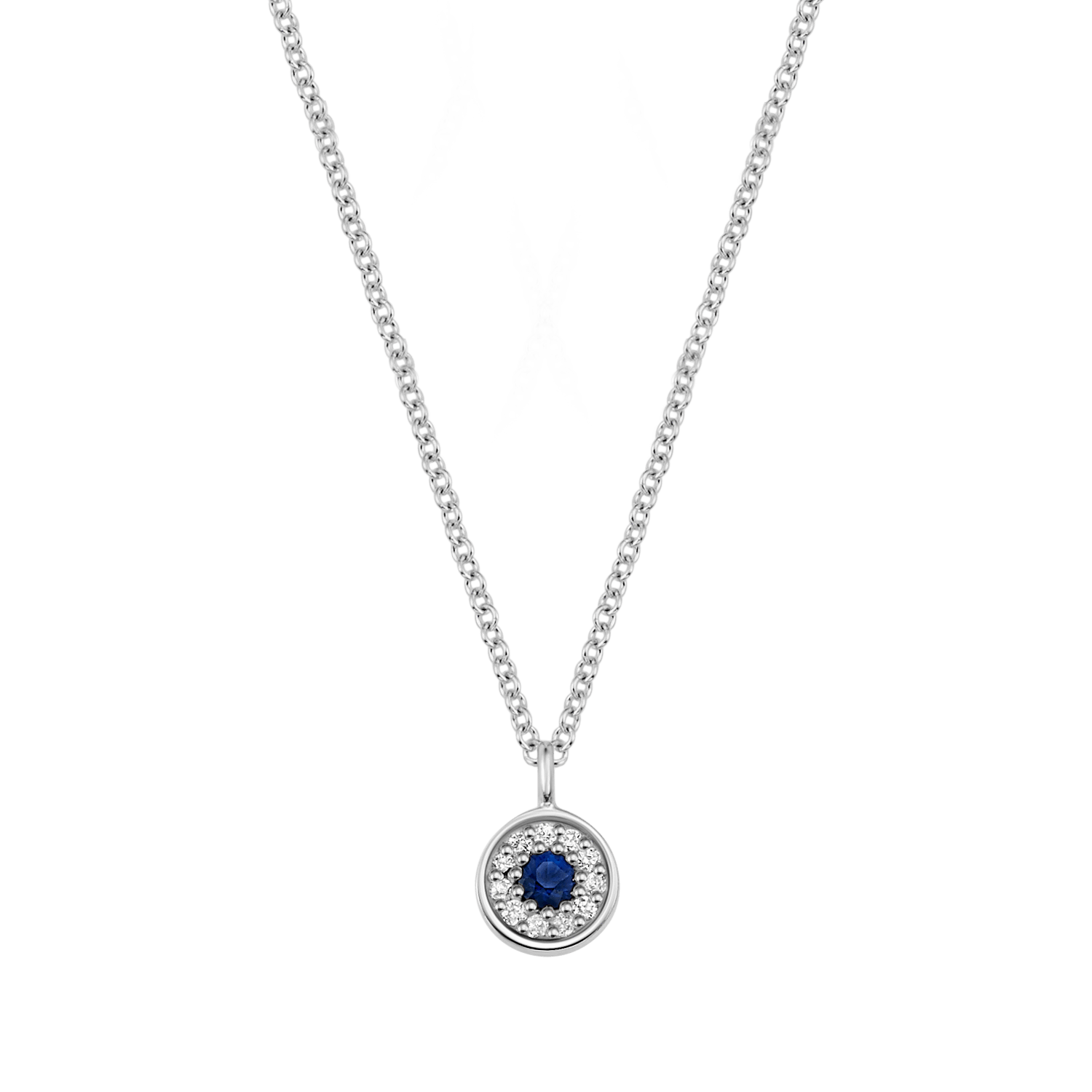 Kids Dainty Round Evil Eye Necklace