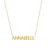 Kids Block Letter Name Necklace