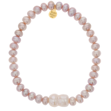 Blush Pearl Stretch Bead Bracelet