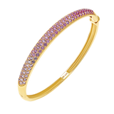 Ombré Pink Sapphire Cuff Bracelet