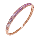 Ombré Pink Sapphire Cuff Bracelet