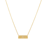 Diamond Letter Nameplate Necklace