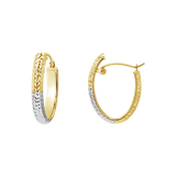 Lumi Two-tone Hoop Earrings