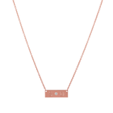 Diamond Letter Nameplate Necklace